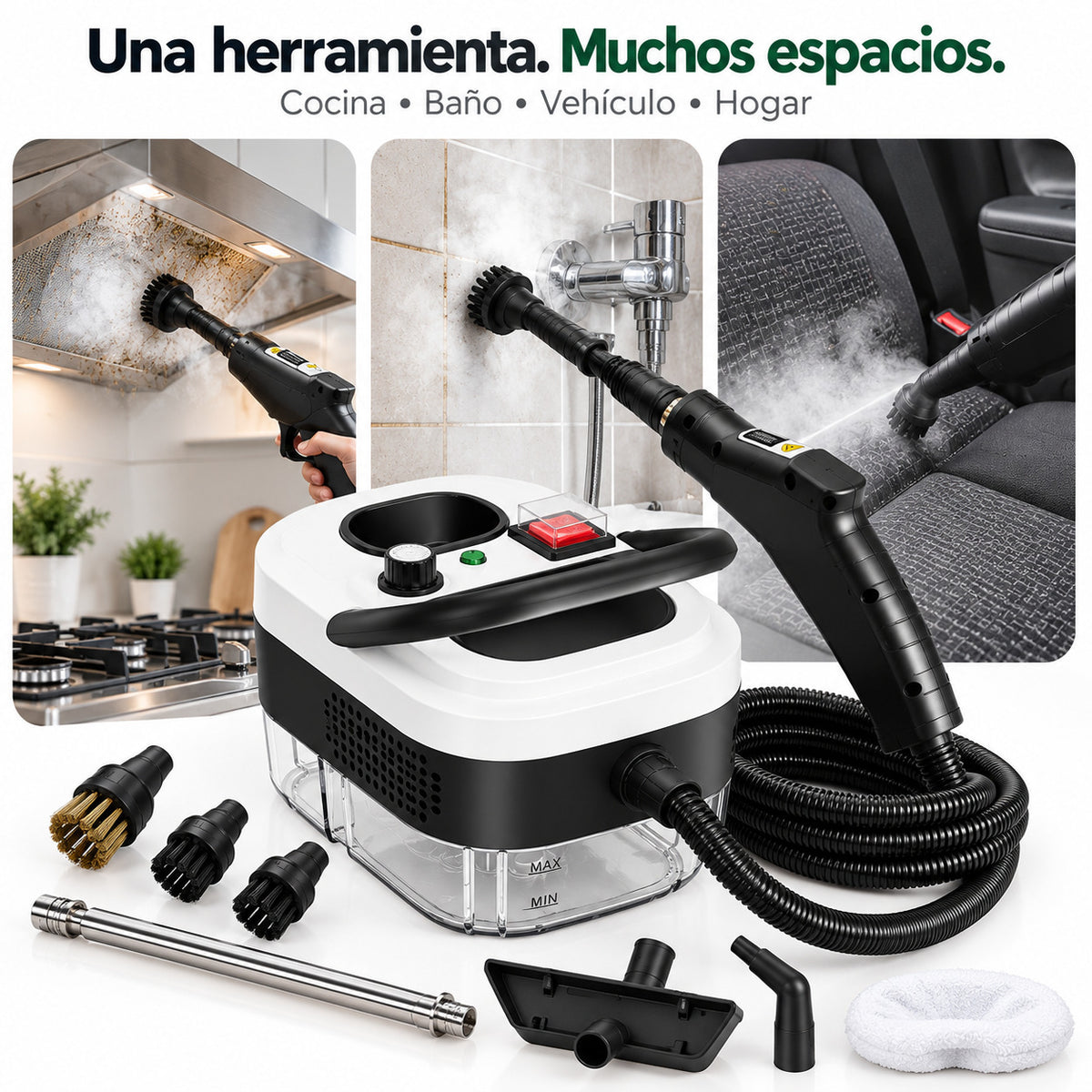 VaporMax Pro – Limpiador a Vapor Multiusos